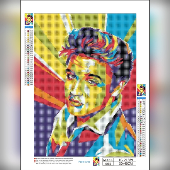 Elvis Presley DIY 5D Full Round Drill Diamond Painting - Picture 1 of 6